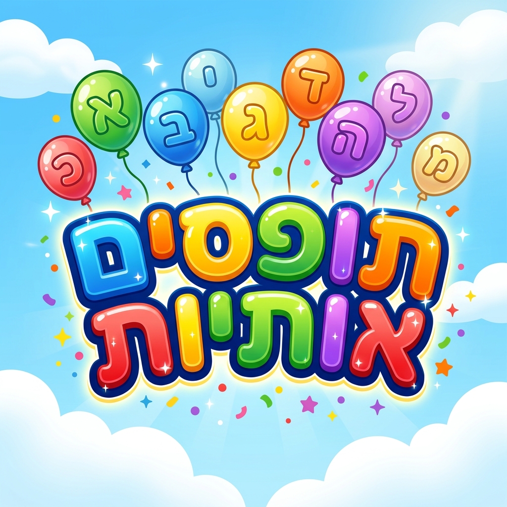 תופסים אותיות Logo